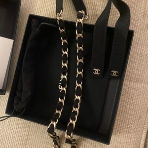 Chanel Black Classic Chain Belt, NWT in box